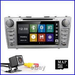 Toyota Camry 2007-2011 8 2DIN In Dash Car Stereo DVD Player GPS BT Reverse CAM