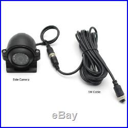 Truck Lorry Bus DVR Video Recorder 7 Monitor Side Rear Front View Camera System