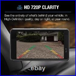 Type S License Plate Frame HD Wireless Backup Camera, 5 Monitor with Motion Act