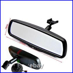 US 4.3 LCD Reversing Dimming Auto Rear View Mirror Monitors +Rear 12 LED Camera
