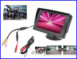 US Car Rear View System Backup Reverse Camera Night Vision 4.3 TFT LCD Monitor