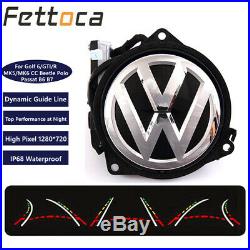 VW Emblem Reverse Camera Dynamic Track for VW MK5 MK6 golf 6/GTI/R Passat Beetle
