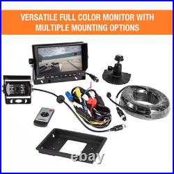 Vehicle Back-Up Monitor Rear View Observation System Kit with Night Vision Camer