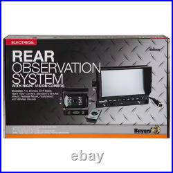 Vehicle Back-Up Monitor Rear View Observation System Kit with Night Vision Camer