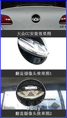 Volkswagen Rotating reverse Vw Emblem Rearview Camera with VW logo Flipping Cam