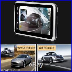 WIFI HD 1080P 7 Android Car Dual Camera Rear View DVR Recorder+ GPS Navigator
