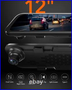 WOLFBOX 12 G840S Mirror 4K Dash Cam Backup Camera 2160P Full HD Free SD & GPS WOLFBOX 12 G840S Mirror 4K Dash Cam Backup Camera 2160P Full HD Free SD & GPS