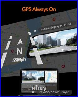 WOLFBOX 12 G840S Mirror 4K Dash Cam Backup Camera 2160P Full HD Free SD & GPS WOLFBOX 12 G840S Mirror 4K Dash Cam Backup Camera 2160P Full HD Free SD & GPS