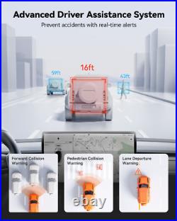 WOLFBOX 4K 12 G850 PRO Dash Cam Mirror Car Rear View Dual Camera Night Vision