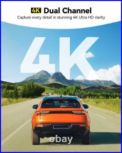 WOLFBOX 4K 12 G850 PRO Dash Cam Mirror Car Rear View Dual Camera Night Vision