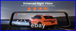WOLFBOX 4K 12 G850 PRO Dash Cam Mirror Car Rear View Dual Camera Night Vision