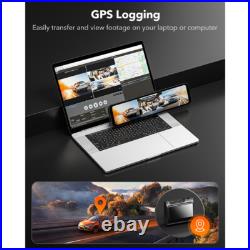 WOLFBOX Car DVR Video Recorder 12 Media Rearview Mirror 3 Channel GPS Dash Cam