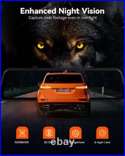 WOLFBOX G850 PRO Rear View Mirror Dash Cam GPS WiFi, Voice Control, ADAS & BSD WOLFBOX G850 PRO Rear View Mirror Dash Cam GPS WiFi, Voice Control, ADAS & BSD