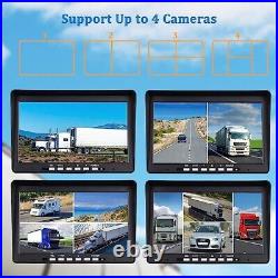 WOOCARTY 10.1 1080P Wireless Backup Camera, DVR Dual RV Cameras Truck Trailer