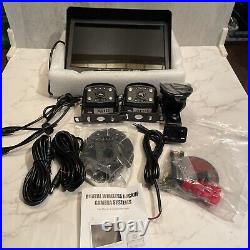 WOOCARTY 10.1 Wireless RV Backup Camera System, 1080P DVR Dual Rear View