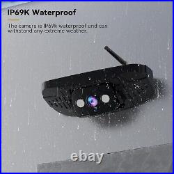 WZBB 8-Inch Wireless Backup Camera for RV Trailer Trucks Camper HD 1080P