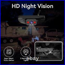 WZBB 8-Inch Wireless Backup Camera for RV Trailer Trucks Camper HD 1080P