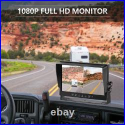 Wire Backup Camera Kit, 10.1'' Monitor, 2×1080P Waterproof Night Vision Camera Wire Backup Camera Kit, 10.1'' Monitor, 2×1080P Waterproof Night Vision Camera