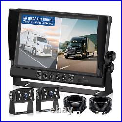Wire Rear View Backup Camera Night Vision System+9 Monitor For RV Truck Bus