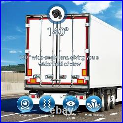 Wired Backup Camera System 9'' Split Touchscreen LCD 4X 1080P Waterproof Cams