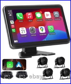 Wired Backup Camera System with Carplay & Android Auto, 10'' Touch