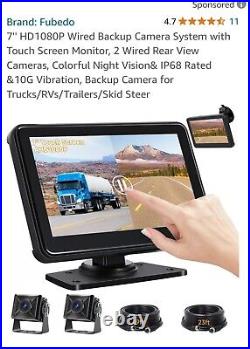 Wired Backup Camera with 7'' Touch Screen Monitor, Rear View Camera System fo Wired Backup Camera with 7'' Touch Screen Monitor, Rear View Camera System fo