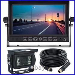 Wired Rear View Reverse Backup Camera System Kit 7 Monitor with Audio, Parking