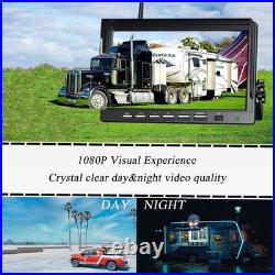 Wireless 10.1 DVR 4-Screen Monitor +2x 1080P Backup Rear View Cameras Truck RV Wireless 10.1 DVR 4-Screen Monitor +2x 1080P Backup Rear View Cameras Truck RV