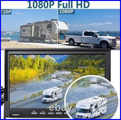 Wireless 10.1 DVR 4-Screen Monitor +2x 1080P Backup Rear View Cameras Truck RV Wireless 10.1 DVR 4-Screen Monitor +2x 1080P Backup Rear View Cameras Truck RV