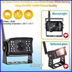 Wireless 10.1 DVR 4 Split Monitor 1080P Rear View Camera for Truck RV Trailer