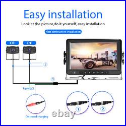 Wireless 7 LCD Car Monitor 1080P Spot Reversing Image Backup Camera Recording