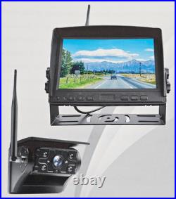 Wireless Backup Camera 1080p 7 Screen IP69 Waterproof for Truck Bus RV Solar
