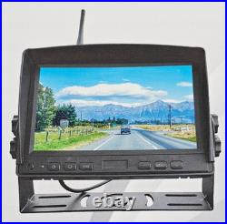 Wireless Backup Camera 1080p 7 Screen IP69 Waterproof for Truck Bus RV Solar