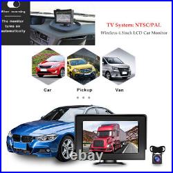 Wireless Backup Camera 4.3Mirror Car Rear View Reverse Night Vision Parking ×1