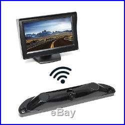 Wireless Backup Camera 4.3 TFT LCD Monitor, Weatherproof, Rear View Camera