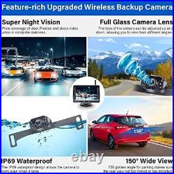 Wireless Backup Camera 5 Inch Rear View Monitor Kit HD 1080P Bluetooth Reverse