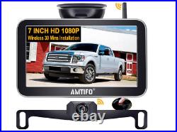Wireless Backup Camera 7-Inch Monitor Cigarette Lighter Powered Easy Set up-New