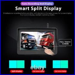 Wireless Backup Camera + 7 Monitor Truck Car Reverse Night Vision Parking Kit