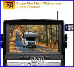 Wireless Backup Camera 9 Monitor Car Rear Side View Back Up System Waterproof