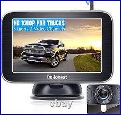 Wireless Backup Camera HD 1080P with 5 Inch Screen Truck Car SUV Van Night View