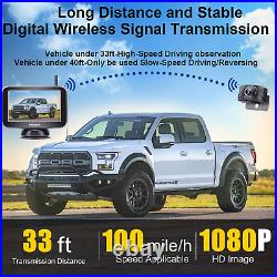 Wireless Backup Camera HD 1080P with 5 Inch Screen Truck Car SUV Van Night View