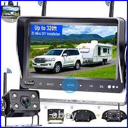 Wireless Backup Camera HD 1080P with 7 Inch DVR Monitor for RV Trailer Truck Cam