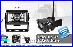 Wireless Backup Camera System Rear View Camera 7 HD 1080P Monitor Waterproof