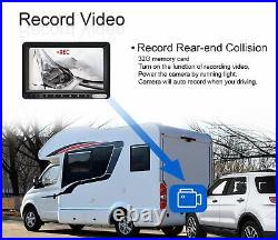 Wireless Backup Camera System Rear View Night Vision 7 Monitor for RV Truck Bus