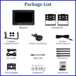 Wireless Backup Camera for Furrion RV 7-Inch Monitor Truck Trailer Rear View