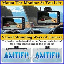 Wireless Backup Camera for Truck Car HD 1080P Bluetooth Rear View Camera 5 In