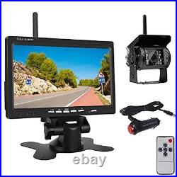 Wireless Car Backup Camera and Monitor Kit, Waterproof Night Vision Wireless