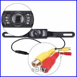 Wireless Car Rear View Kit 7 LCD Mirror Monitor + Ir Back Up Camera