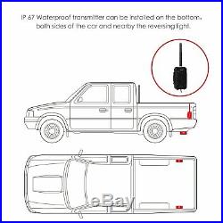 Wireless Car Rear View Mirror Monitor + Night Vision Parking Backup Camera Kit