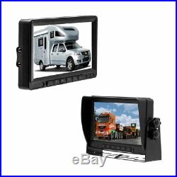 Wireless Digital IR Rear View Back up Camera+ 7 Monitor Kits For Bus RV Truck